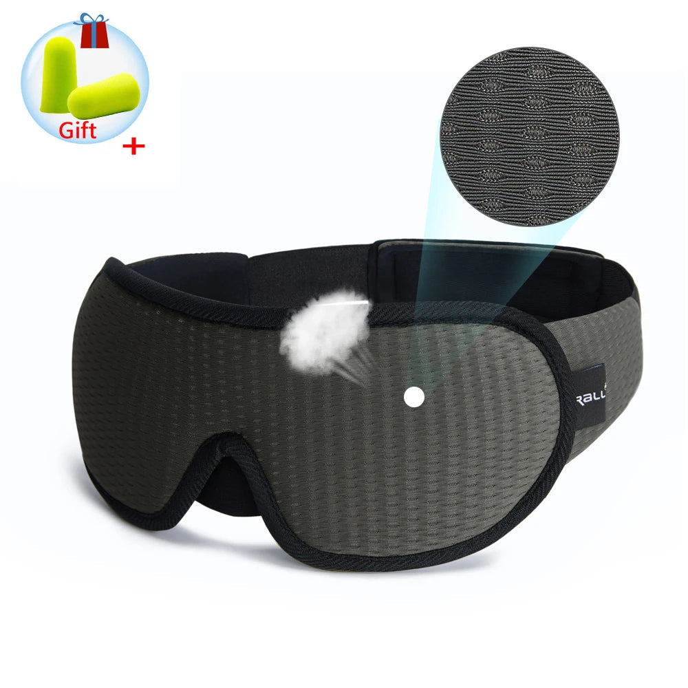 3D Sleeping Mask Block Out Light Sleep Mask For Eyes Soft Sleeping Aid Eye Mask for Travel Eyeshade Night Breathable Slaapmasker Quick Pick Grocers